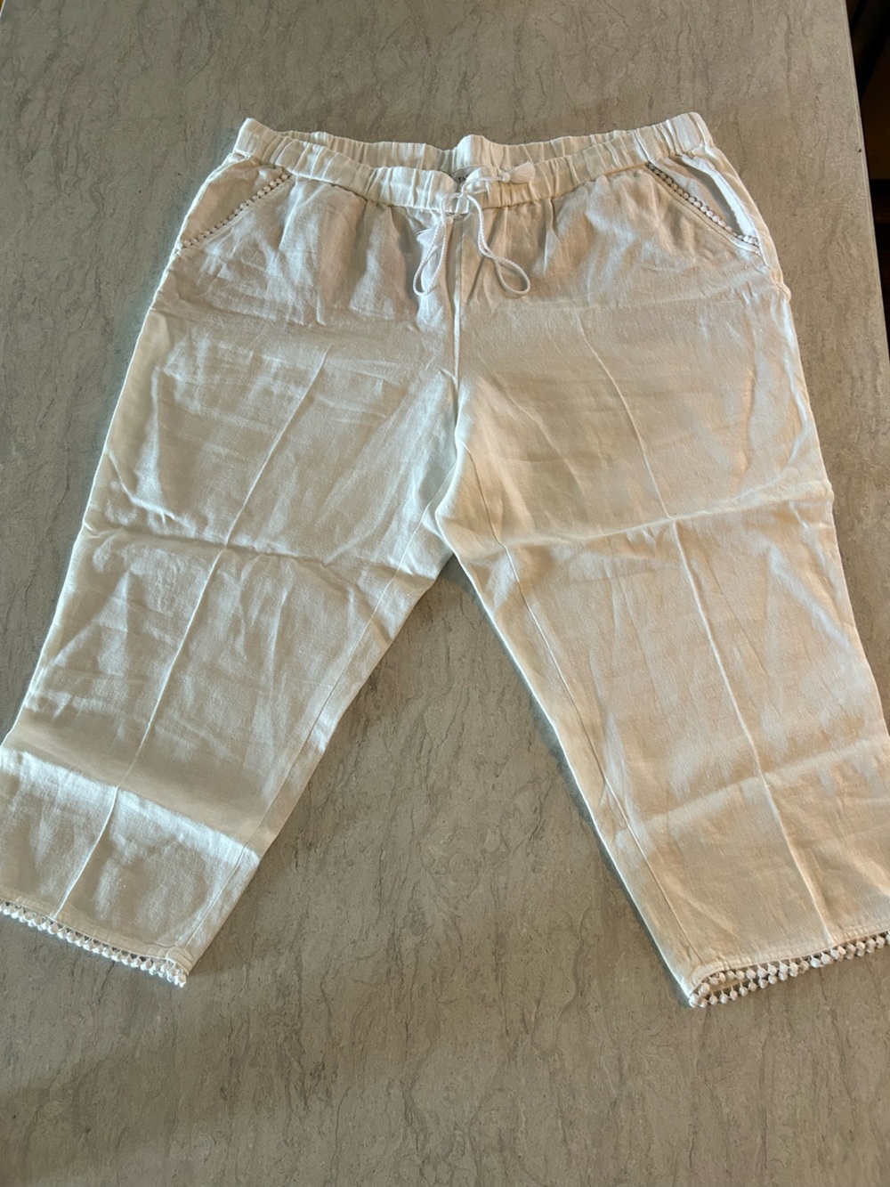 Talbots Cropped Linen Pants